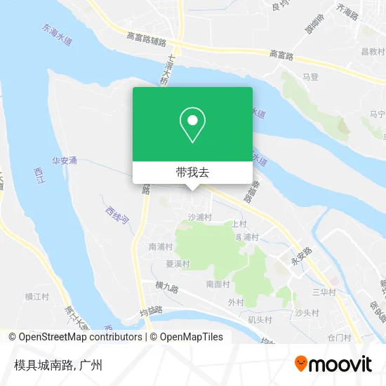 模具城南路地图