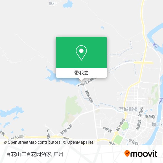 百花山庄百花园酒家地图