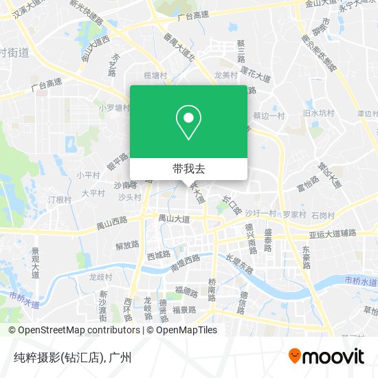 纯粹摄影(钻汇店)地图