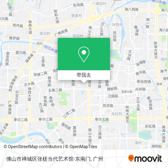 佛山市禅城区张槎当代艺术馆-东南门地图