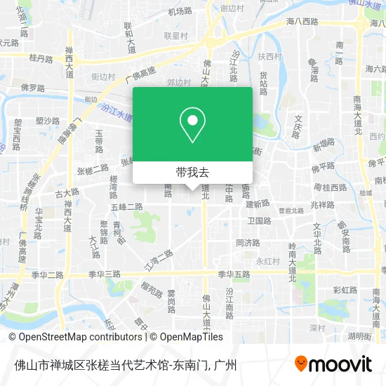 佛山市禅城区张槎当代艺术馆-东南门地图