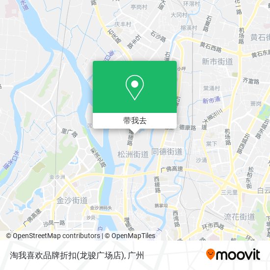 淘我喜欢品牌折扣(龙骏广场店)地图