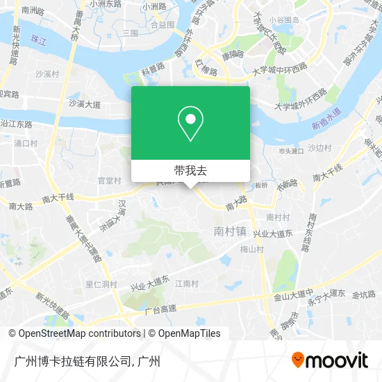 广州博卡拉链有限公司地图