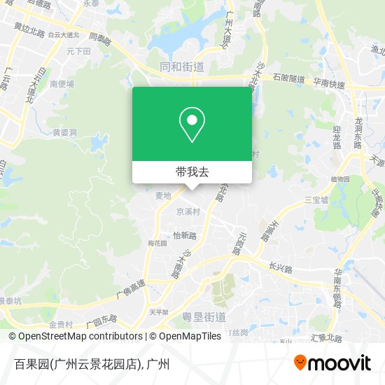 百果园(广州云景花园店)地图