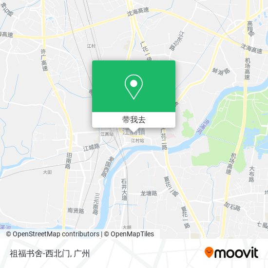 祖福书舍-西北门地图
