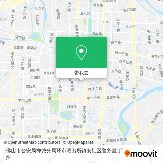 佛山市公安局禅城分局环市派出所镇安社区警务室地图