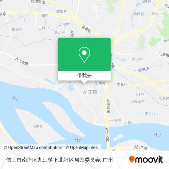 佛山市南海区九江镇下北社区居民委员会地图