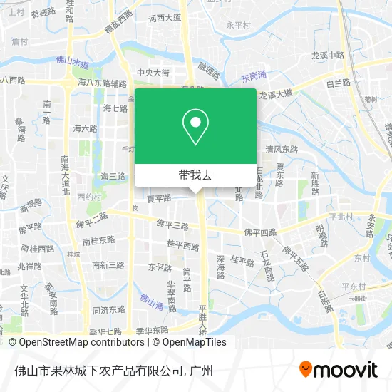 佛山市果林城下农产品有限公司地图