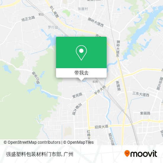 强盛塑料包装材料门市部地图
