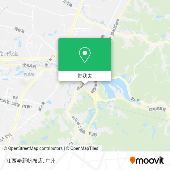 江西奉新帆布店地图