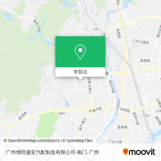 广州增田盛安汽配制造有限公司-南门地图