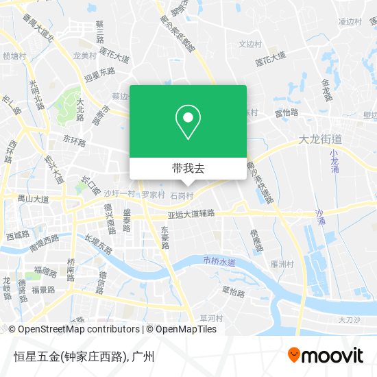 恒星五金(钟家庄西路)地图