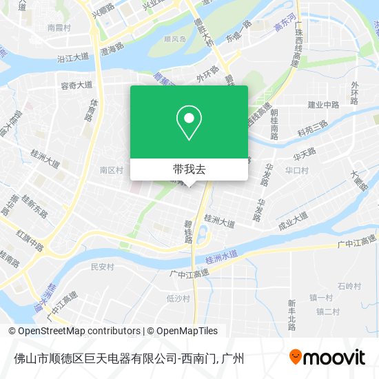 佛山市顺德区巨天电器有限公司-西南门地图