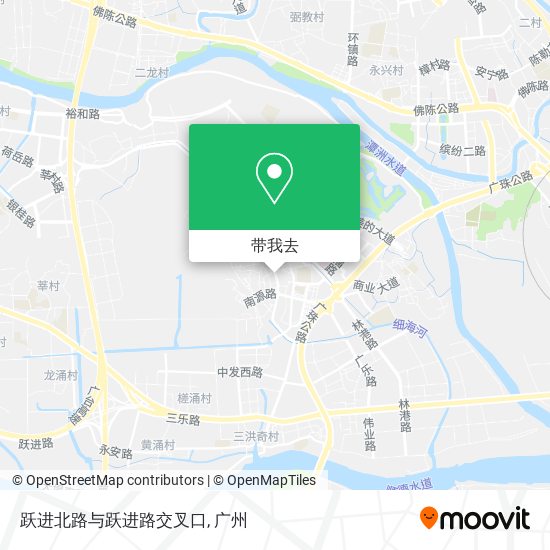 跃进北路与跃进路交叉口地图