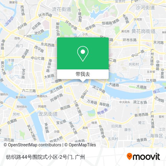 纺织路44号围院式小区-2号门地图