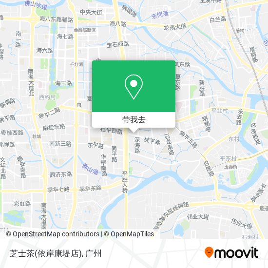 芝士茶(依岸康堤店)地图