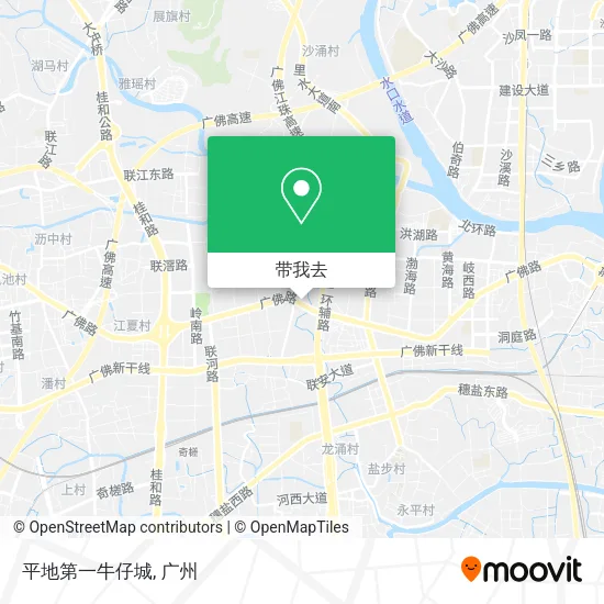 平地第一牛仔城地图