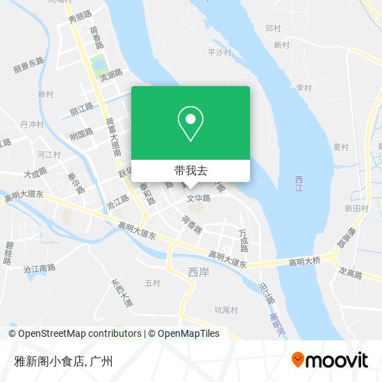 雅新阁小食店地图
