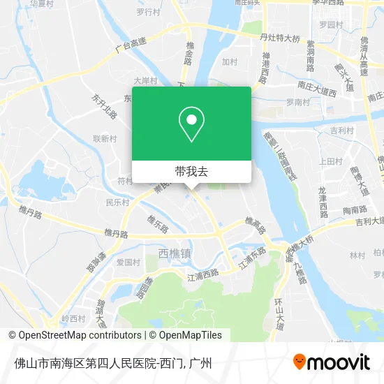 佛山市南海区第四人民医院-西门地图