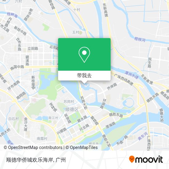 顺德华侨城欢乐海岸地图