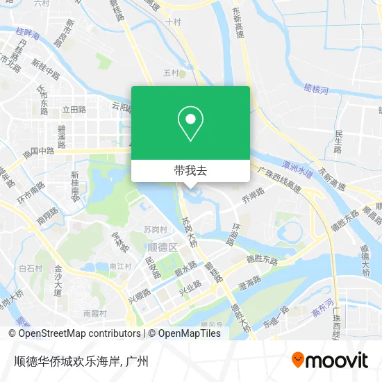 顺德华侨城欢乐海岸地图