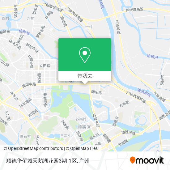 顺德华侨城天鹅湖花园3期-1区地图