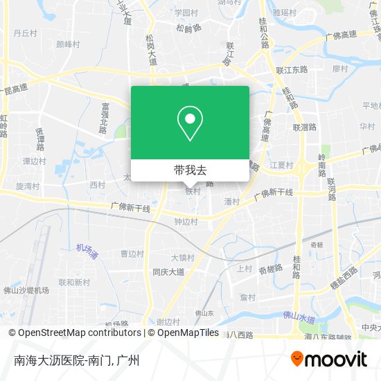 南海大沥医院-南门地图