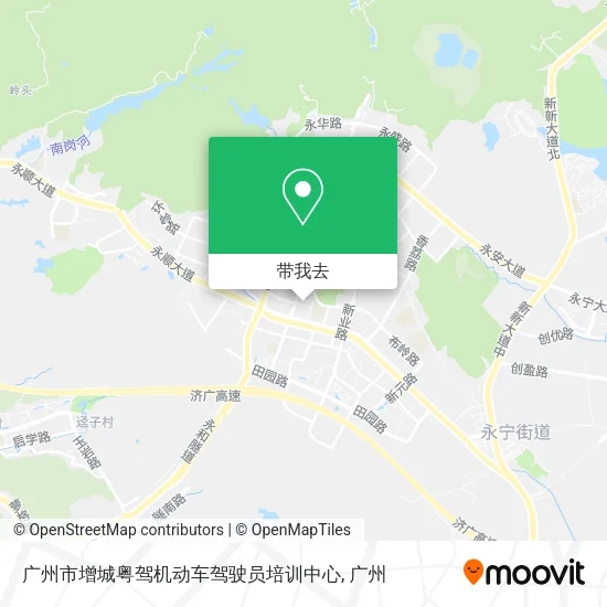 广州市增城粤驾机动车驾驶员培训中心地图