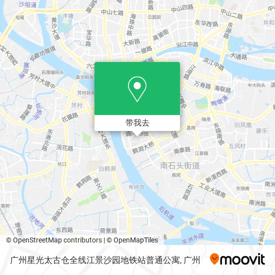 广州星光太古仓全线江景沙园地铁站普通公寓地图