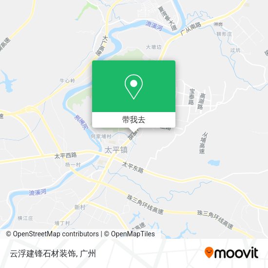 云浮建锋石材装饰地图