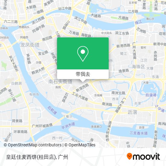 皇廷佳麦西饼(桂田店)地图