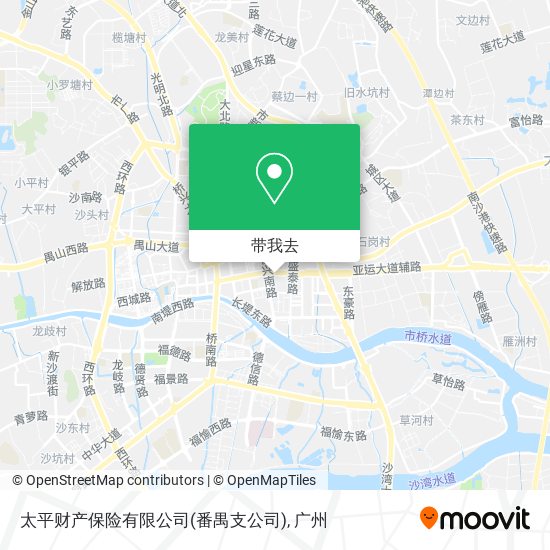 太平财产保险有限公司(番禺支公司)地图