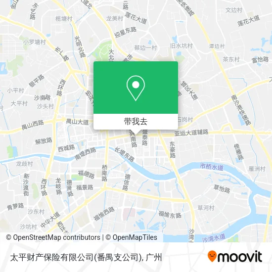 太平财产保险有限公司(番禺支公司)地图