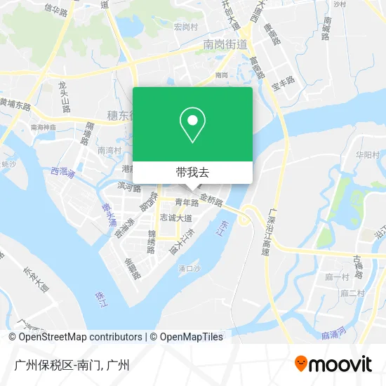 广州保税区-南门地图