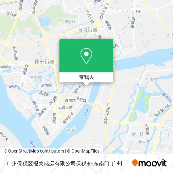 广州保税区报关储运有限公司保税仓-东南门地图