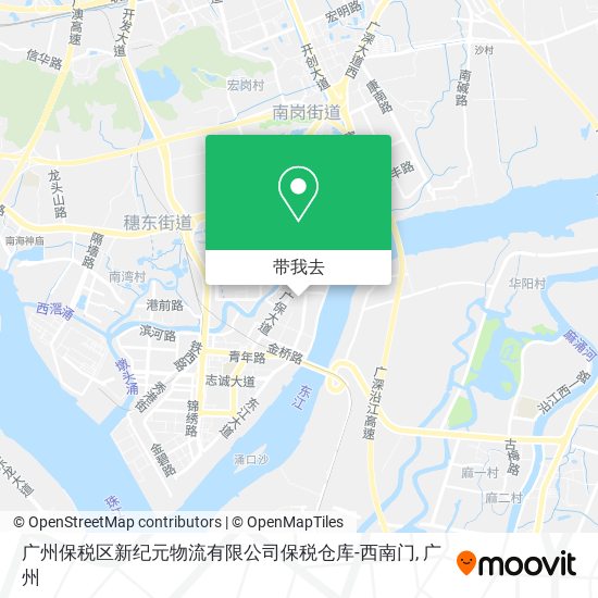 广州保税区新纪元物流有限公司保税仓库-西南门地图