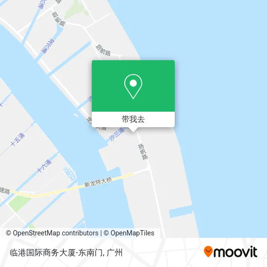 临港国际商务大厦-东南门地图