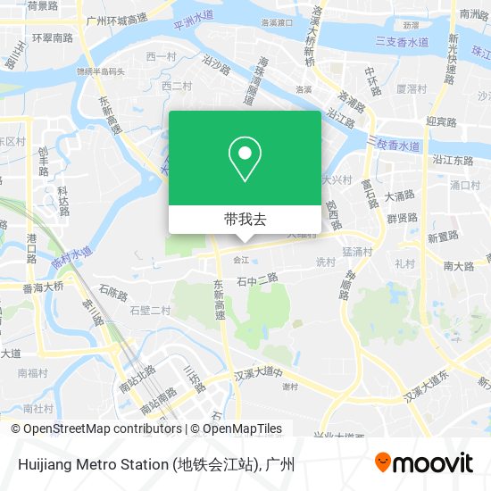 Huijiang Metro Station (地铁会江站)地图