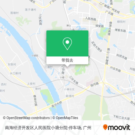 南海经济开发区人民医院小塘分院-停车场地图