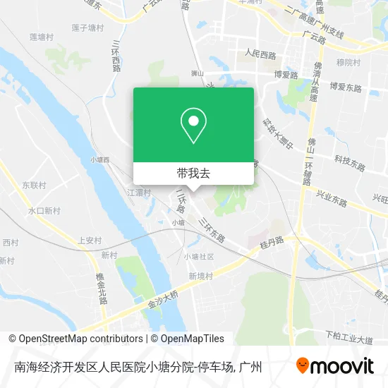南海经济开发区人民医院小塘分院-停车场地图