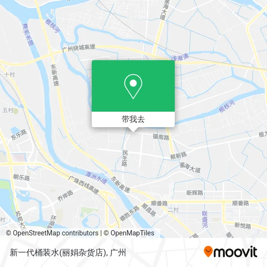 新一代桶装水(丽娟杂货店)地图