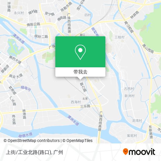 上街/工业北路(路口)地图