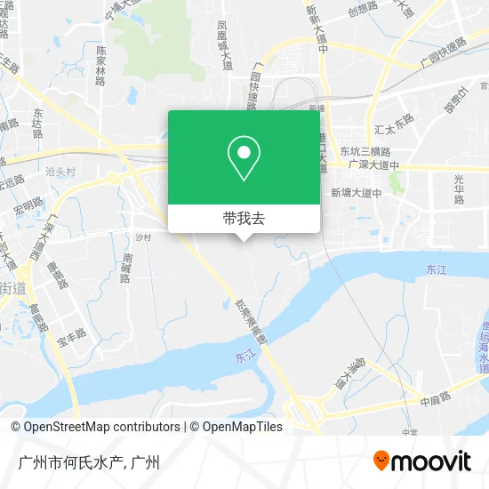 广州市何氏水产地图