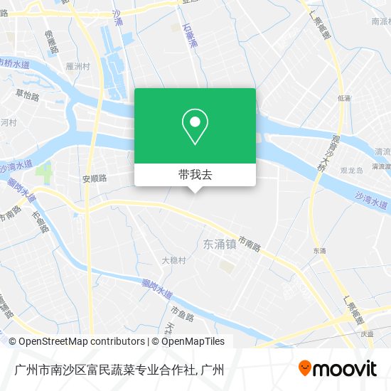 广州市南沙区富民蔬菜专业合作社地图