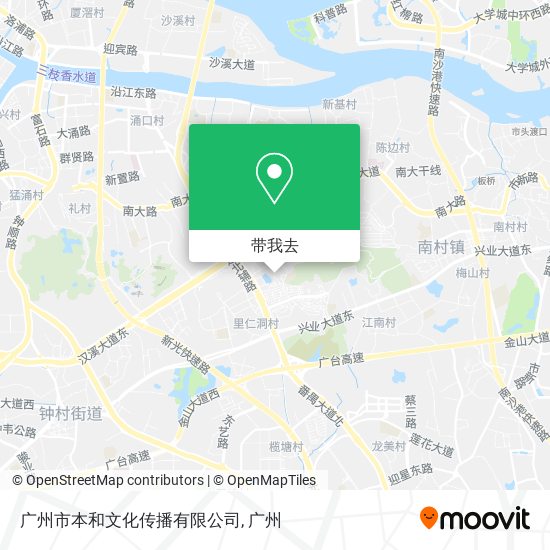 广州市本和文化传播有限公司地图
