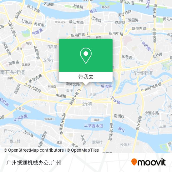 广州振通机械办公地图