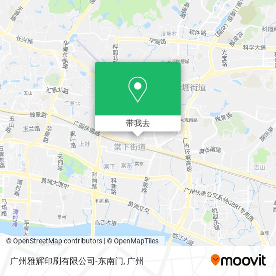 广州雅辉印刷有限公司-东南门地图
