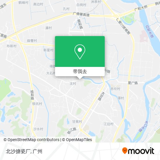 北沙搪瓷厂地图