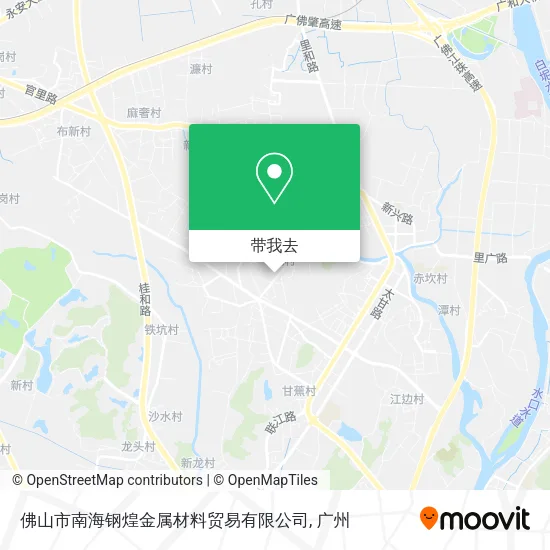 佛山市南海钢煌金属材料贸易有限公司地图