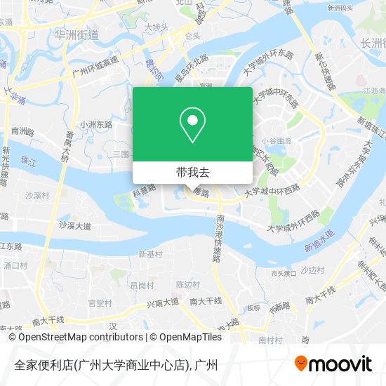 全家便利店(广州大学商业中心店)地图